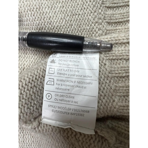 Vince Cardigan Sweater Womens Small Beige Wool Cashmere Shawl Collar Pocket - Picture 7 of 9